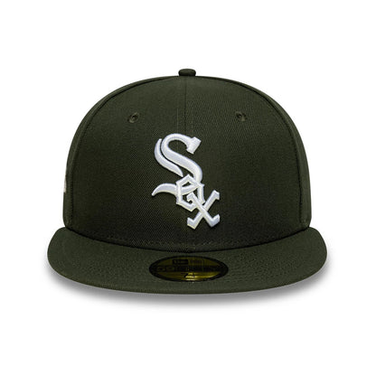 This is a Chicago White Sox Sidepatch MLB Dark Green 59FIFTY Fitted Cap 3