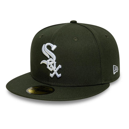 This is a Chicago White Sox MLB Dark Green 59FIFTY Fitted Cap 4