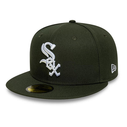This is a Chicago White Sox Sidepatch MLB Dark Green 59FIFTY Fitted Cap 4
