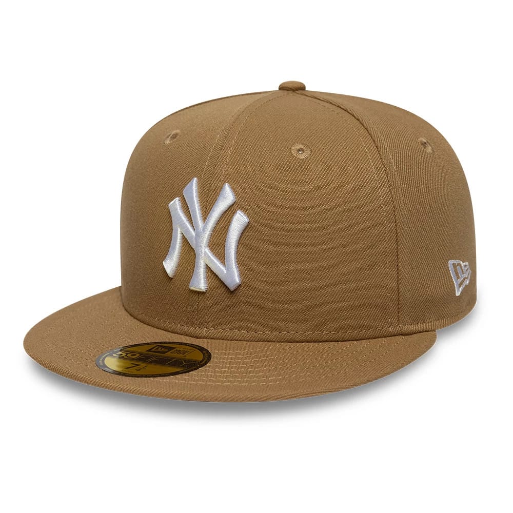 This is a New York Yankees MLB Beige 59FIFTY Fitted Cap 4