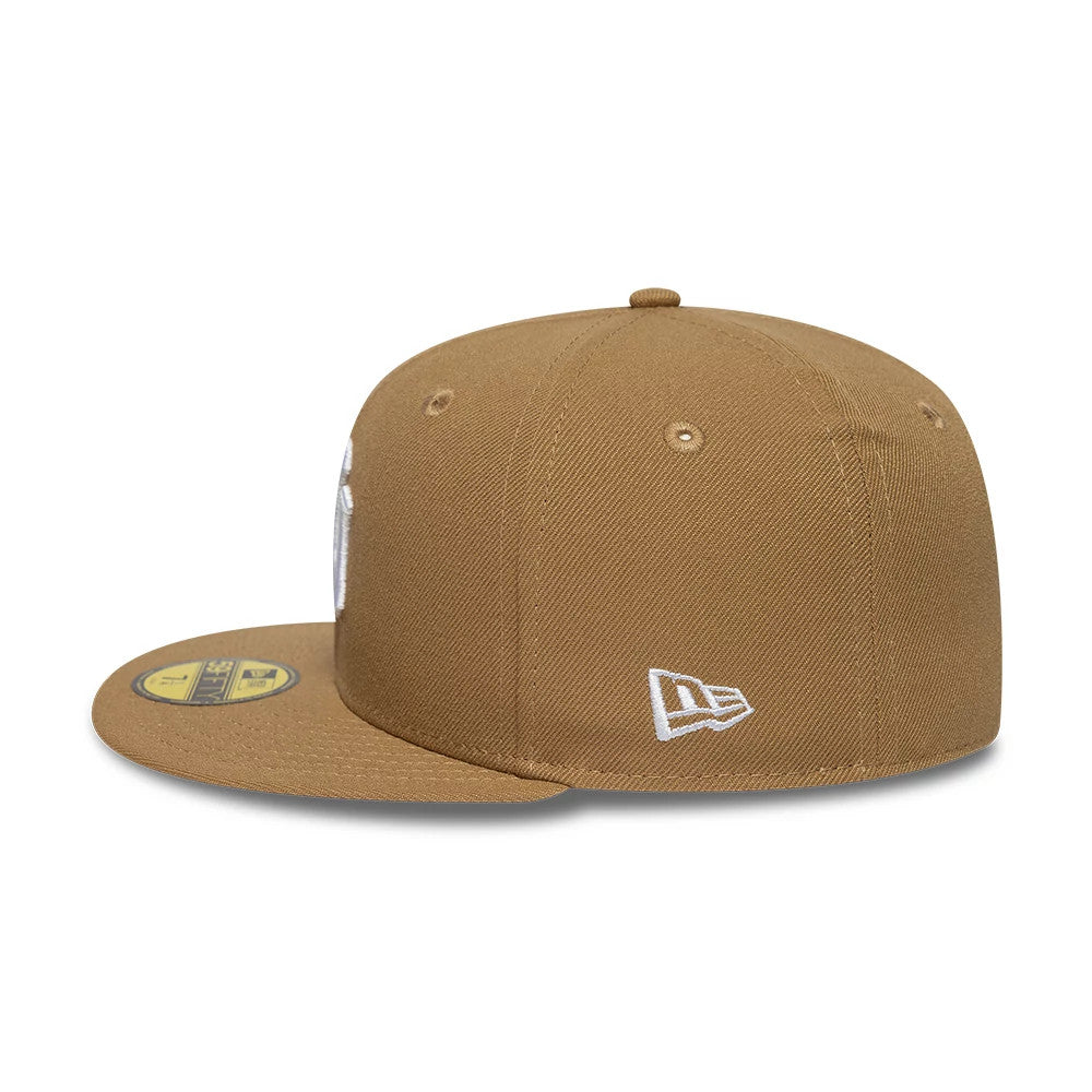 This is a New York Yankees MLB Beige 59FIFTY Fitted Cap 5