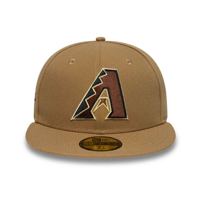 This is a Arizona Diamondbacks MLB Beige 59FIFTY Fitted Cap 2