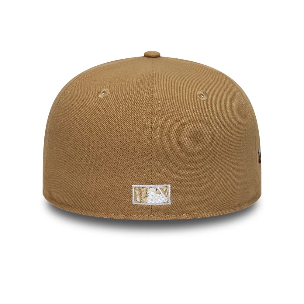 This is a Arizona Diamondbacks MLB Beige 59FIFTY Fitted Cap 6