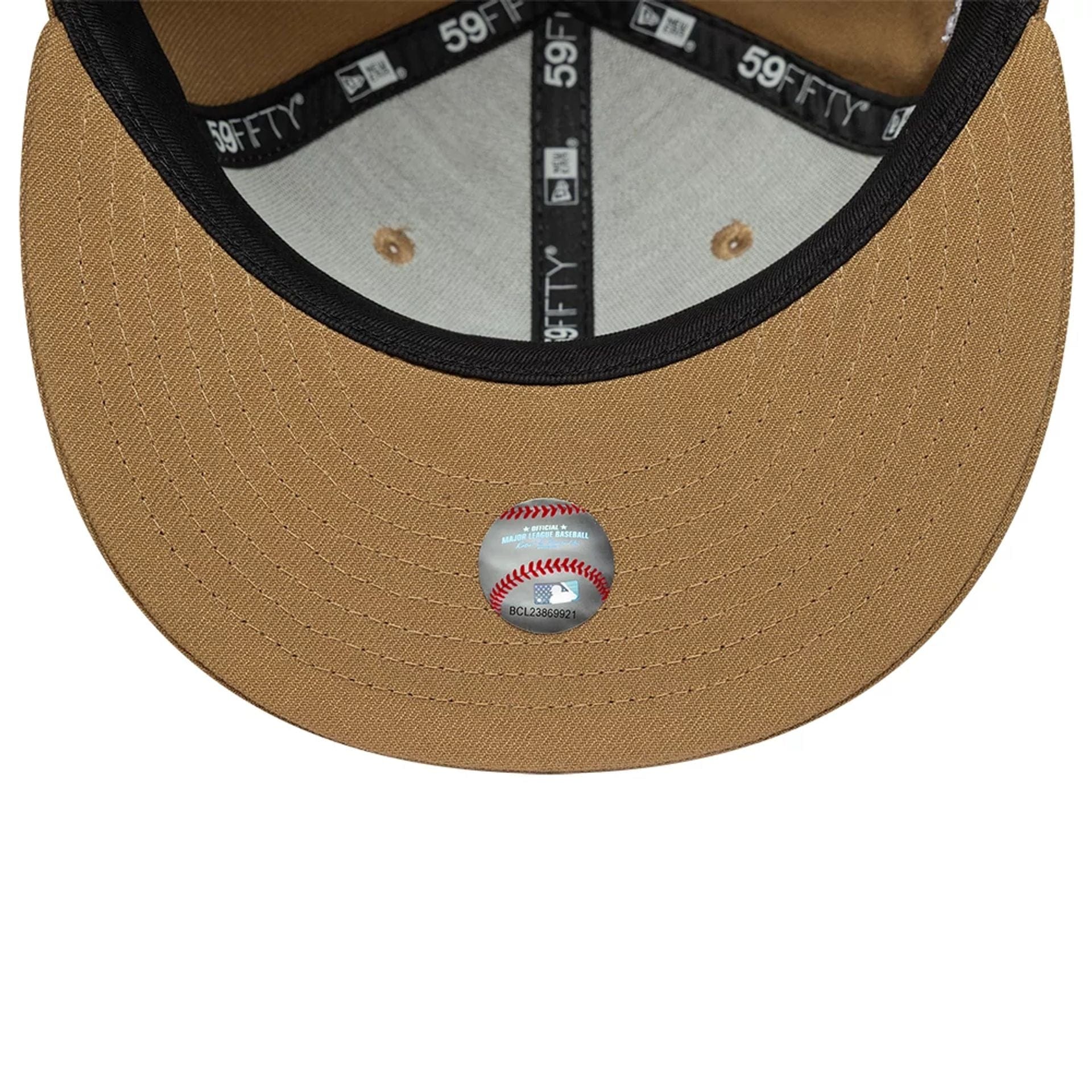 This is a Arizona Diamondbacks MLB Beige 59FIFTY Fitted Cap 7