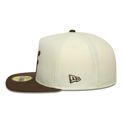 This is a  New Era Cream 59FIFTY A-Frame Fitted Cap 5