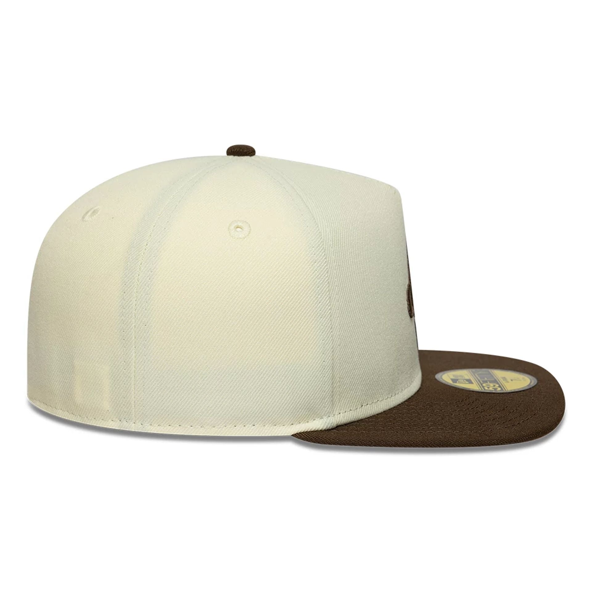 This is a  New Era Cream 59FIFTY A-Frame Fitted Cap 6