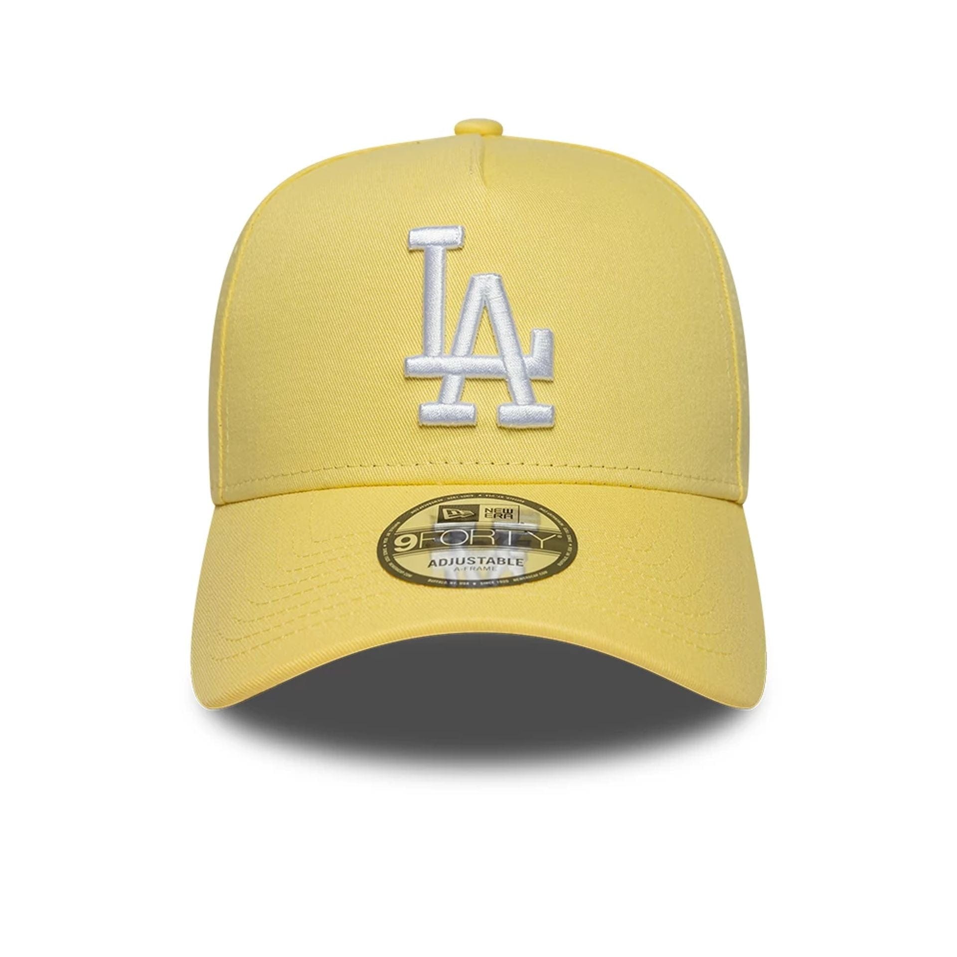 This is a LA Dodgers MLB Yellow 9FORTY A-Frame Adjustable Cap 2