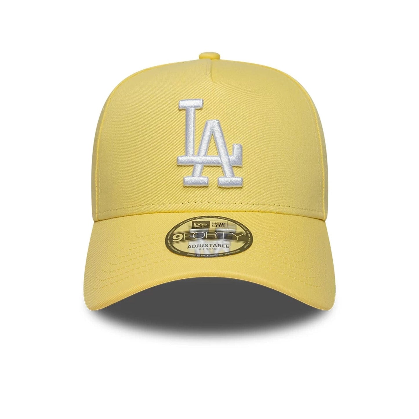 This is a LA Dodgers MLB Yellow 9FORTY A-Frame Adjustable Cap 2