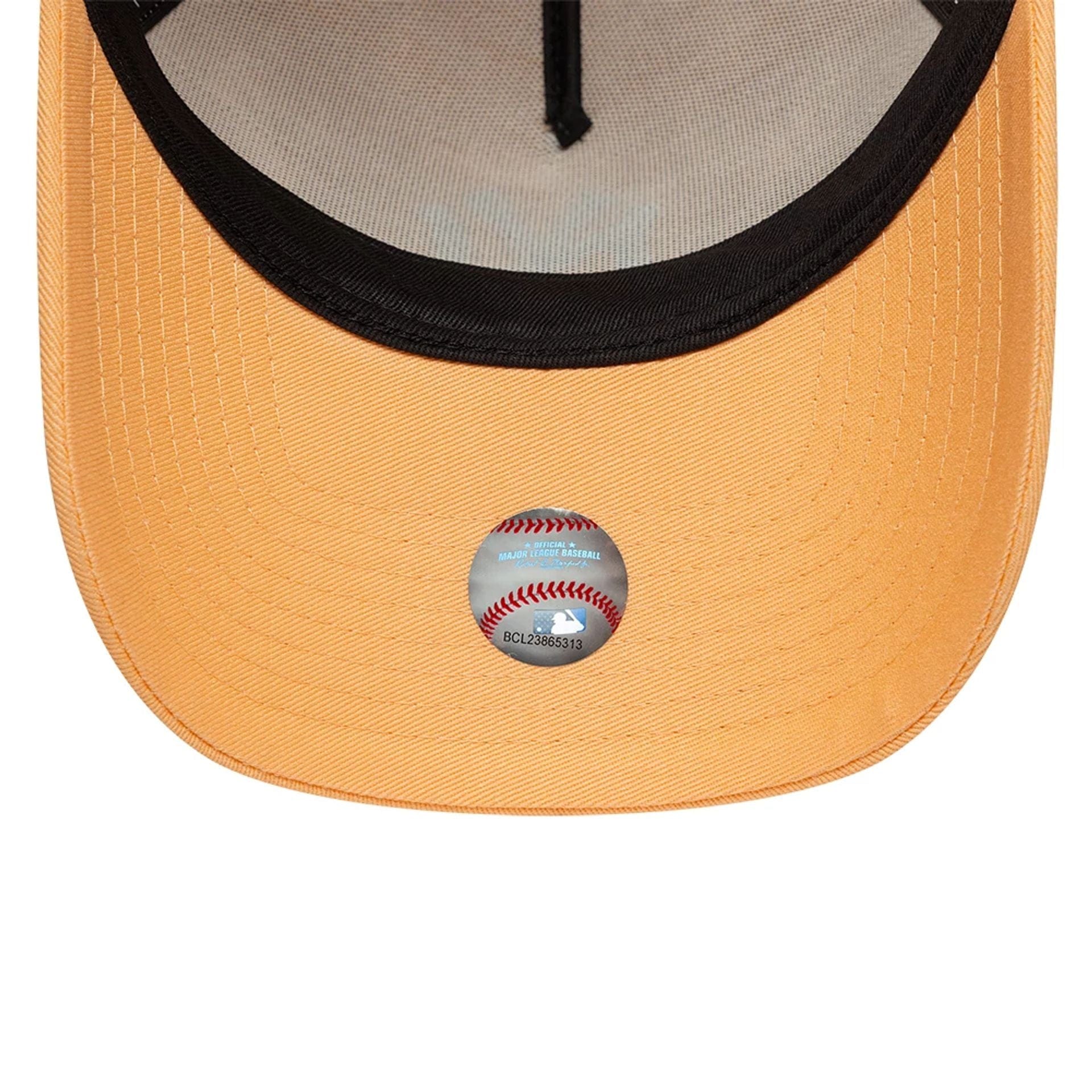 This is a New York Yankees MLB Pastel Orange 9FORTY A-Frame Adjustable Cap 7