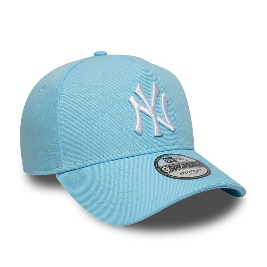 This is a New York Yankees MLB Pastel Blue 9FORTY A-Frame Adjustable Cap 3