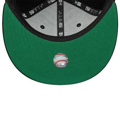 This is a LA Dodgers MLB Black 59FIFTY Fitted Cap 2