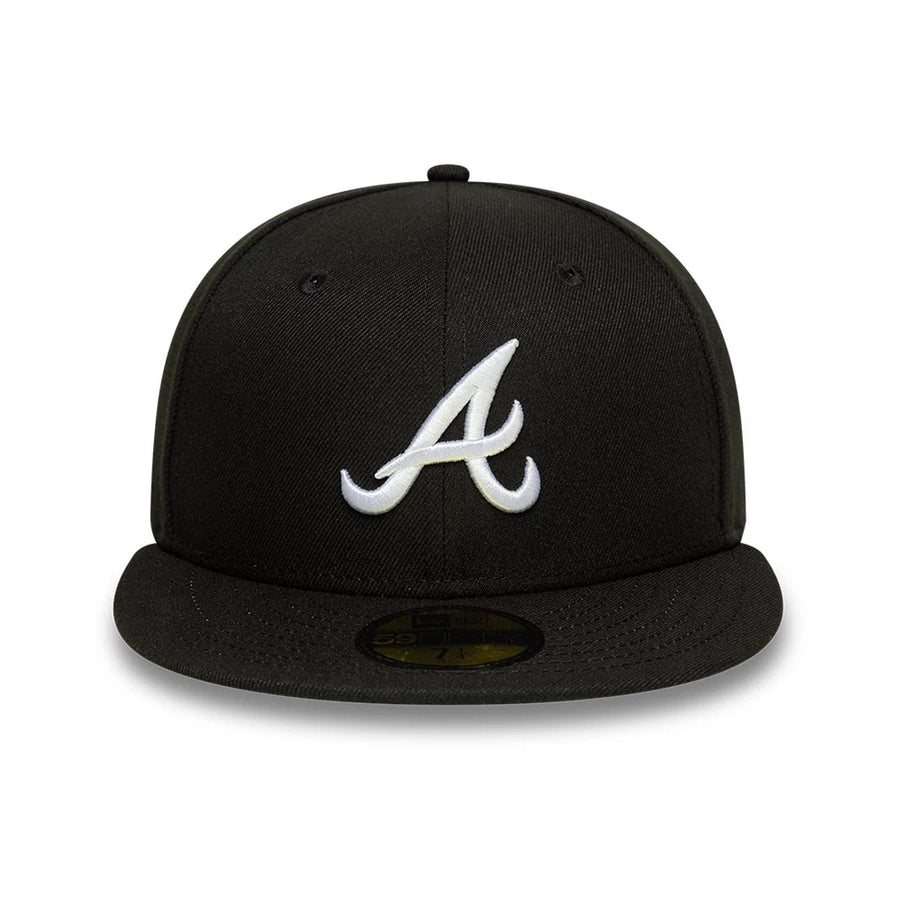This is a Atlanta Braves MLB Black 59FIFTY Fitted Cap 3