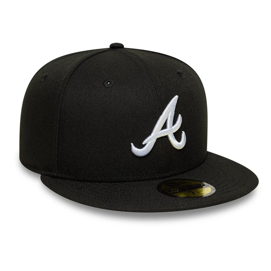This is a Atlanta Braves MLB Black 59FIFTY Fitted Cap 4