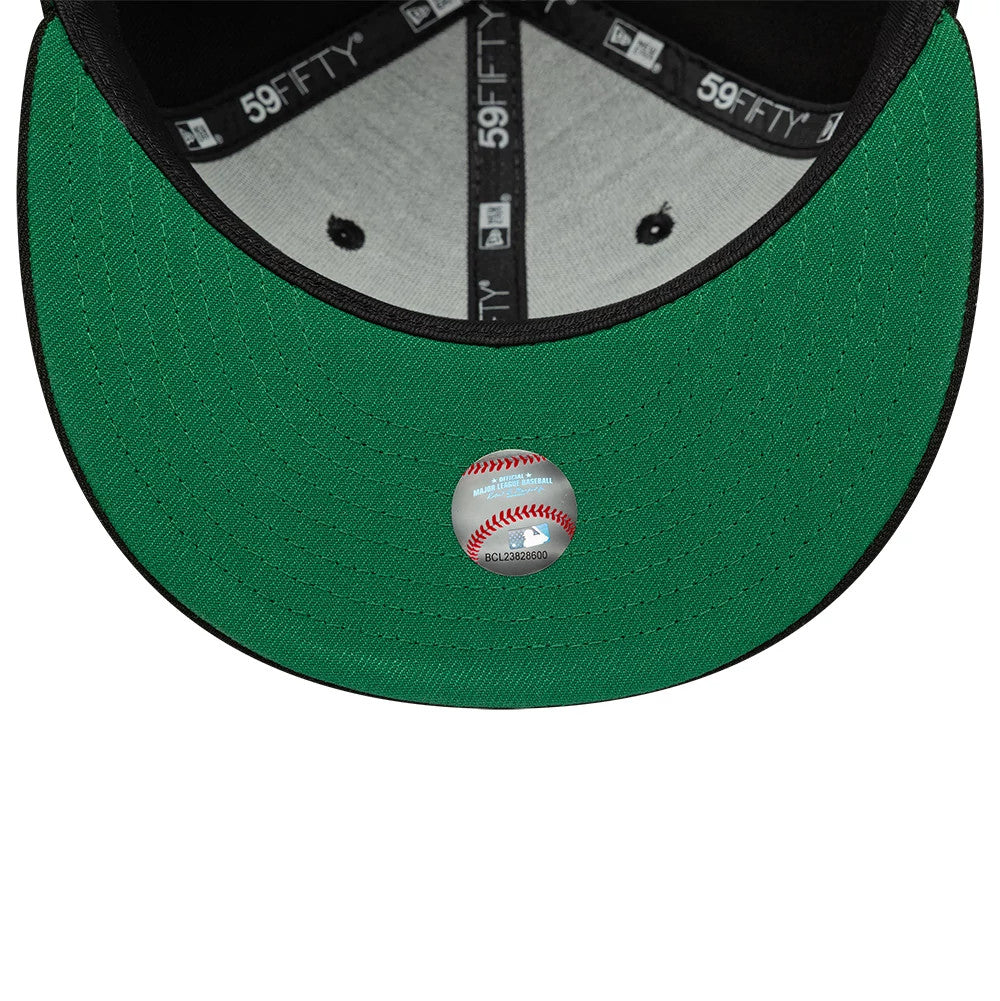 This is a Atlanta Braves MLB Black 59FIFTY Fitted Cap 2