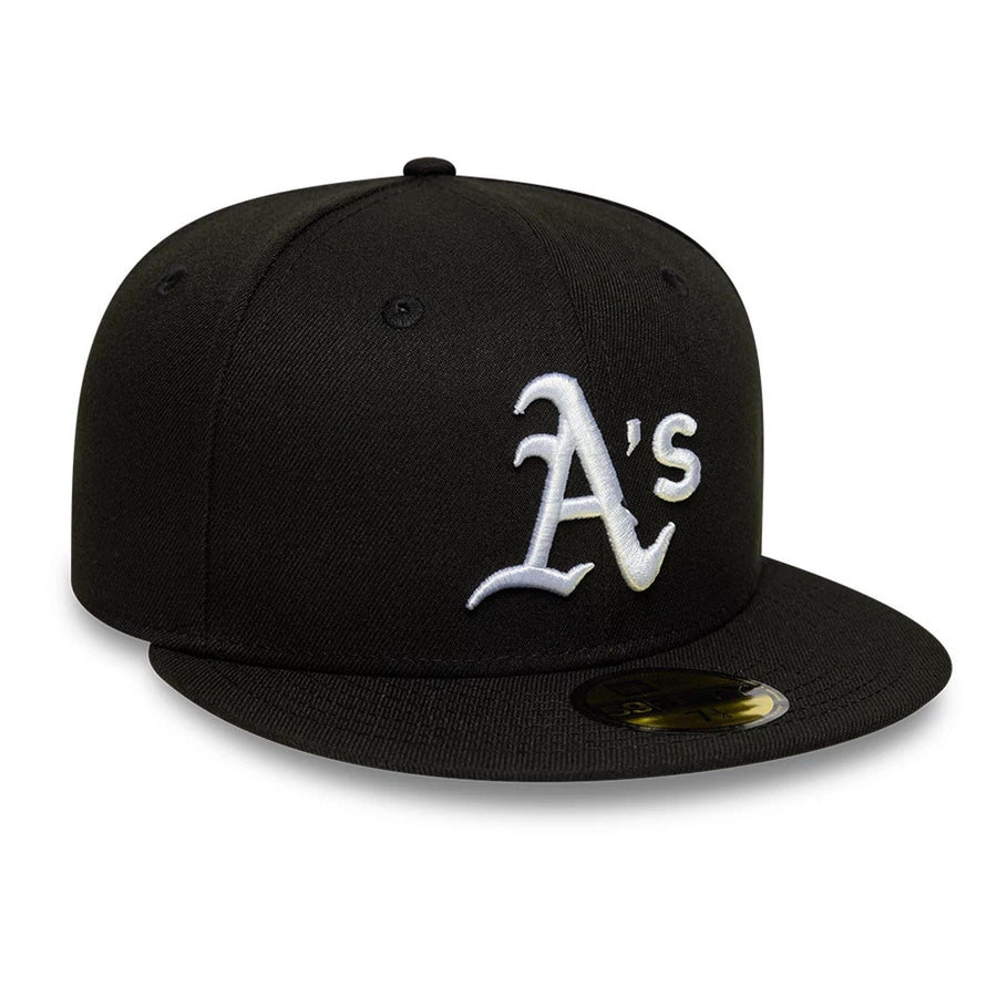 This is a Oakland Athletics MLB Black 59FIFTY Fitted Cap 4