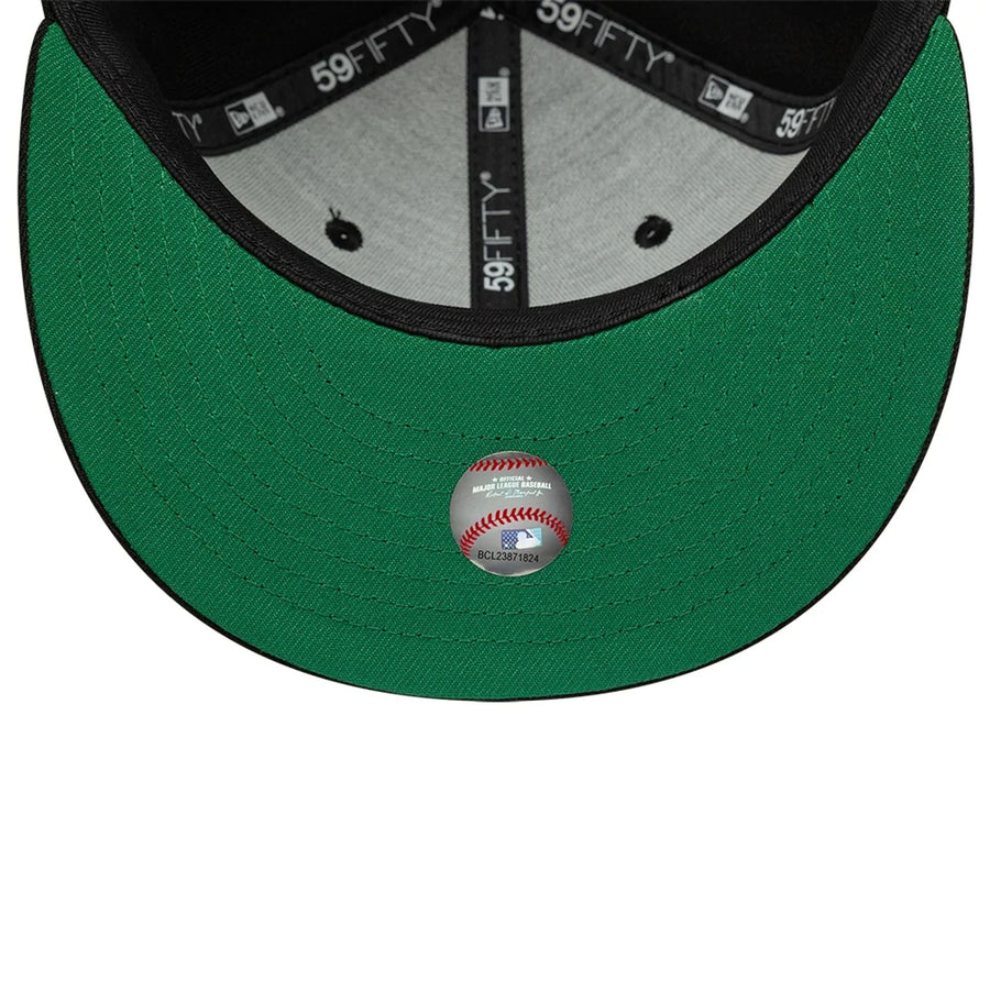 This is a Oakland Athletics MLB Black 59FIFTY Fitted Cap 2