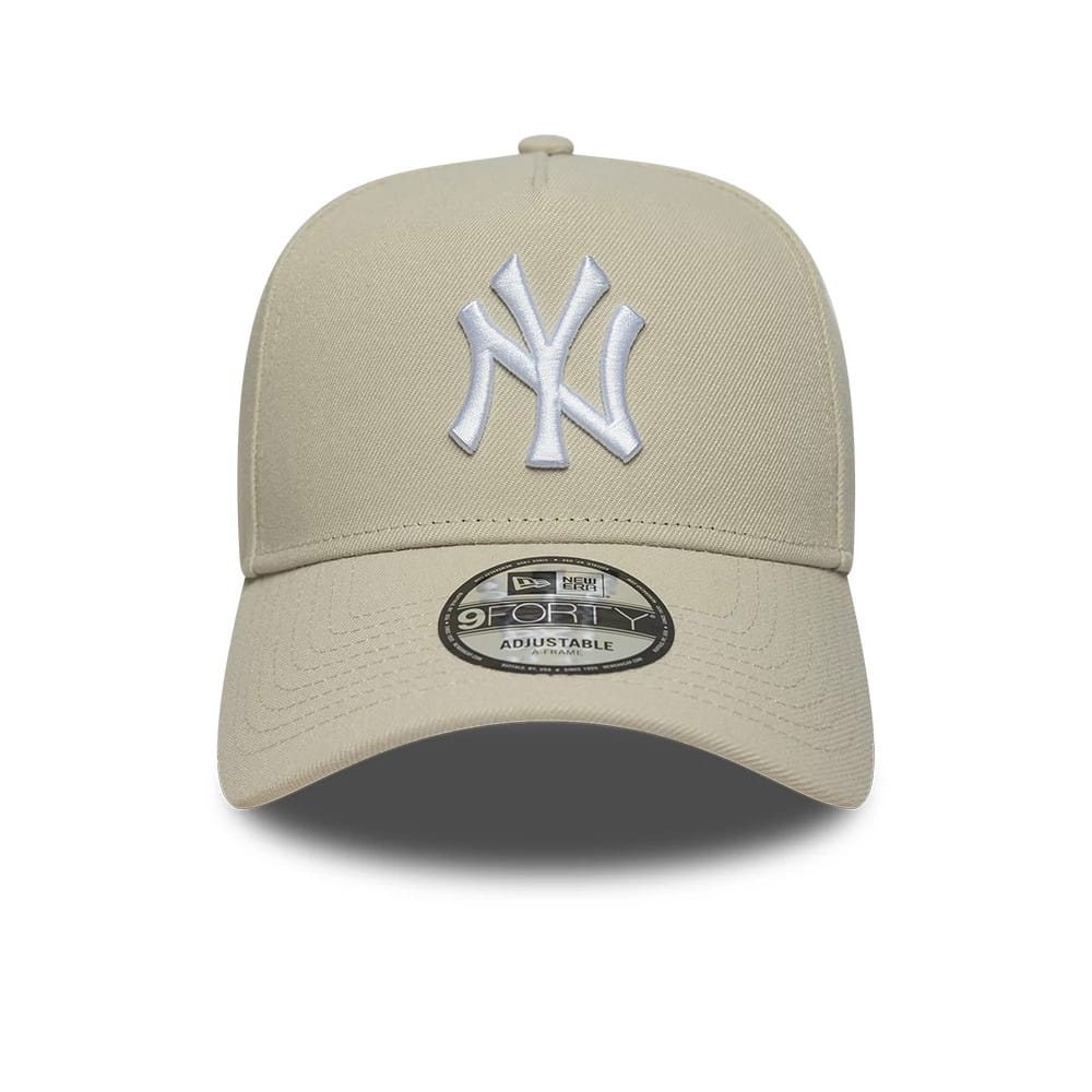 This is a New York Yankees MLB Beige 9FORTY A-Frame Adjustable Cap 2