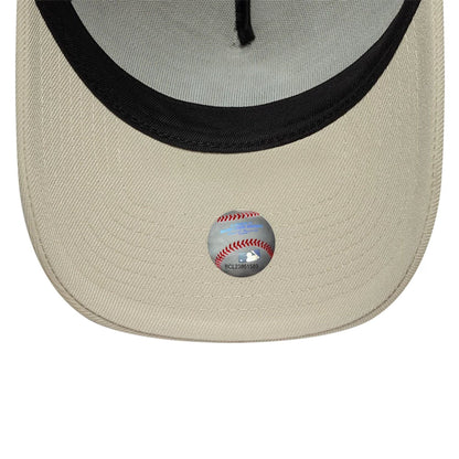 This is a New York Yankees MLB Beige 9FORTY A-Frame Adjustable Cap 5
