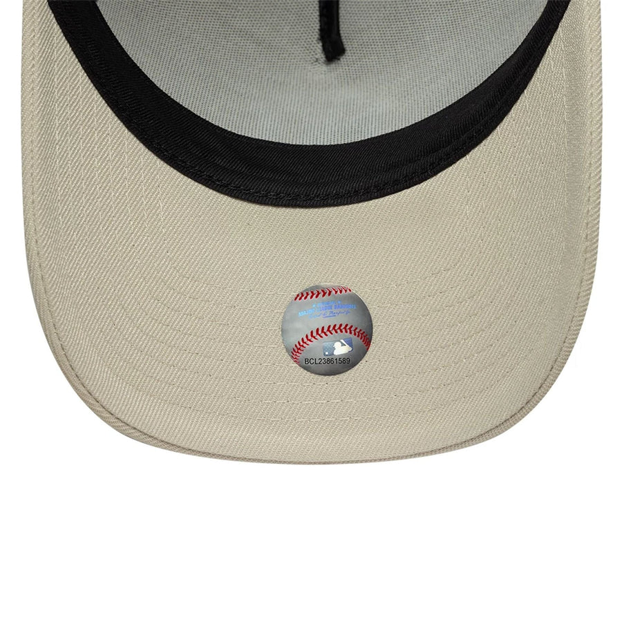 This is a New York Yankees MLB Beige 9FORTY A-Frame Adjustable Cap 5