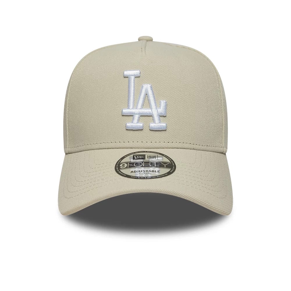 This is a LA Dodgers MLB Beige 9FORTY A-Frame Adjustable Cap 2