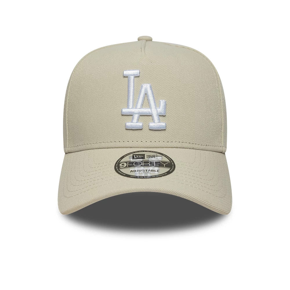 This is a LA Dodgers MLB Beige 9FORTY A-Frame Adjustable Cap 2