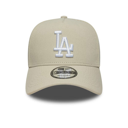 This is a LA Dodgers MLB Beige 9FORTY A-Frame Adjustable Cap 2