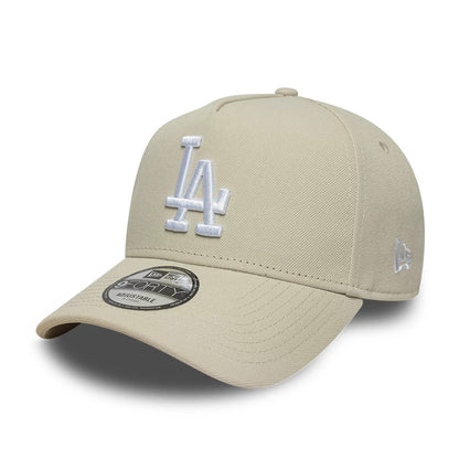 This is a LA Dodgers MLB Beige 9FORTY A-Frame Adjustable Cap 1