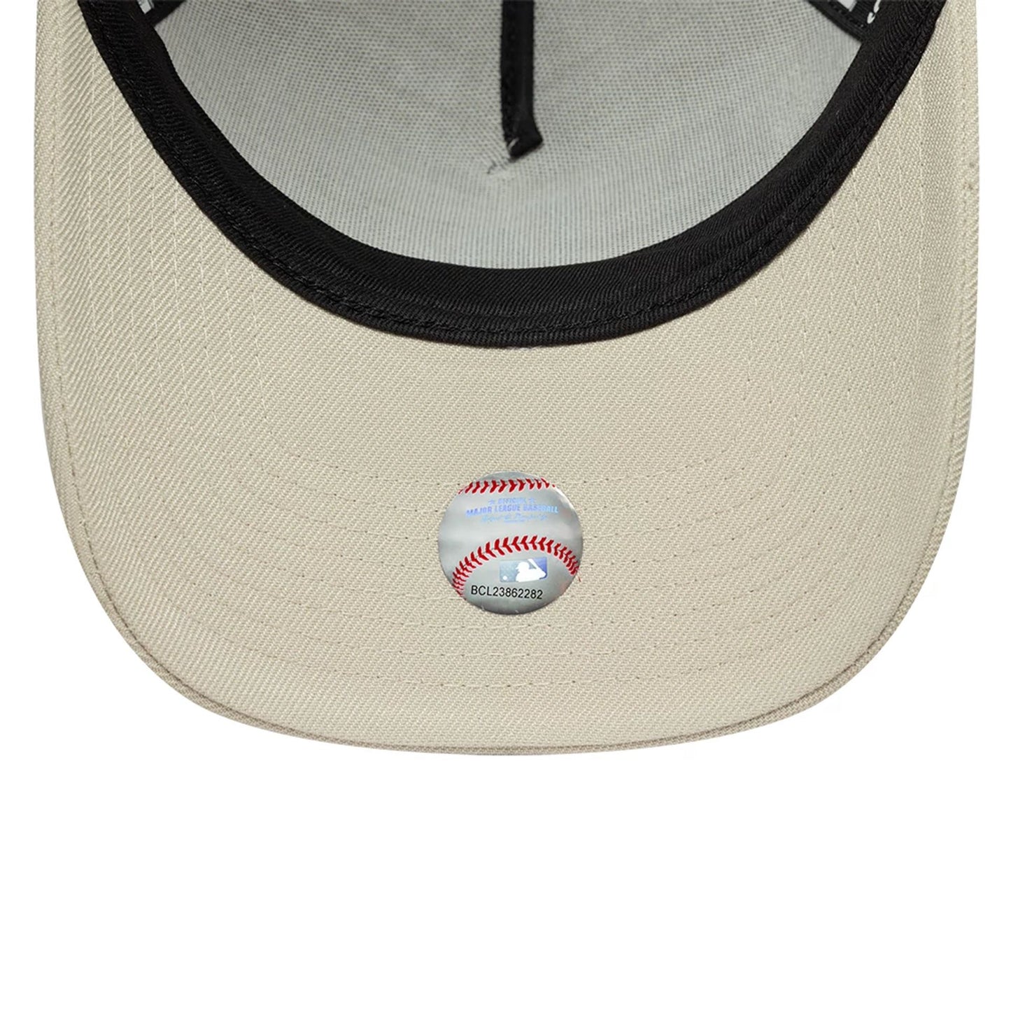 This is a LA Dodgers MLB Beige 9FORTY A-Frame Adjustable Cap 5