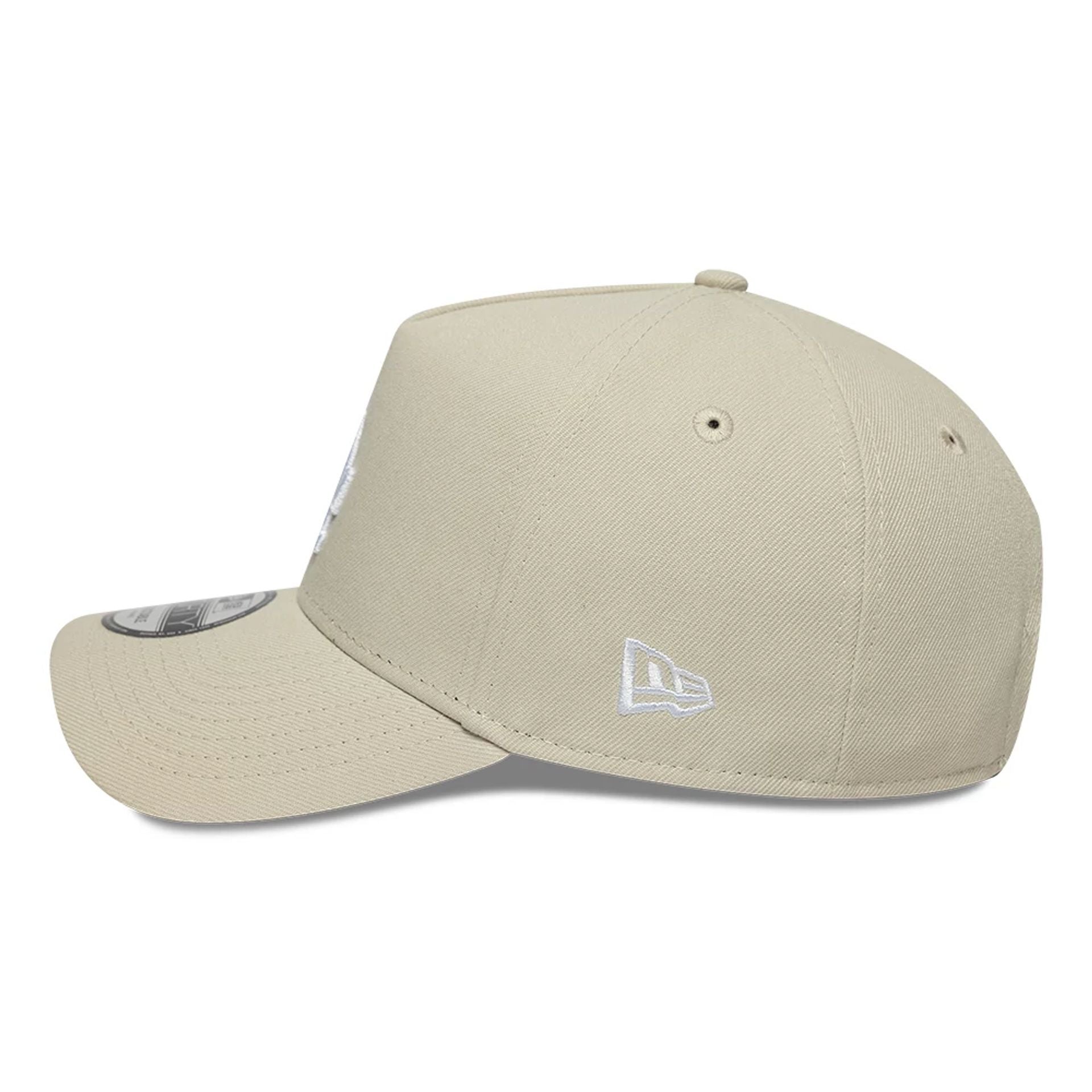 This is a LA Dodgers MLB Beige 9FORTY A-Frame Adjustable Cap 6