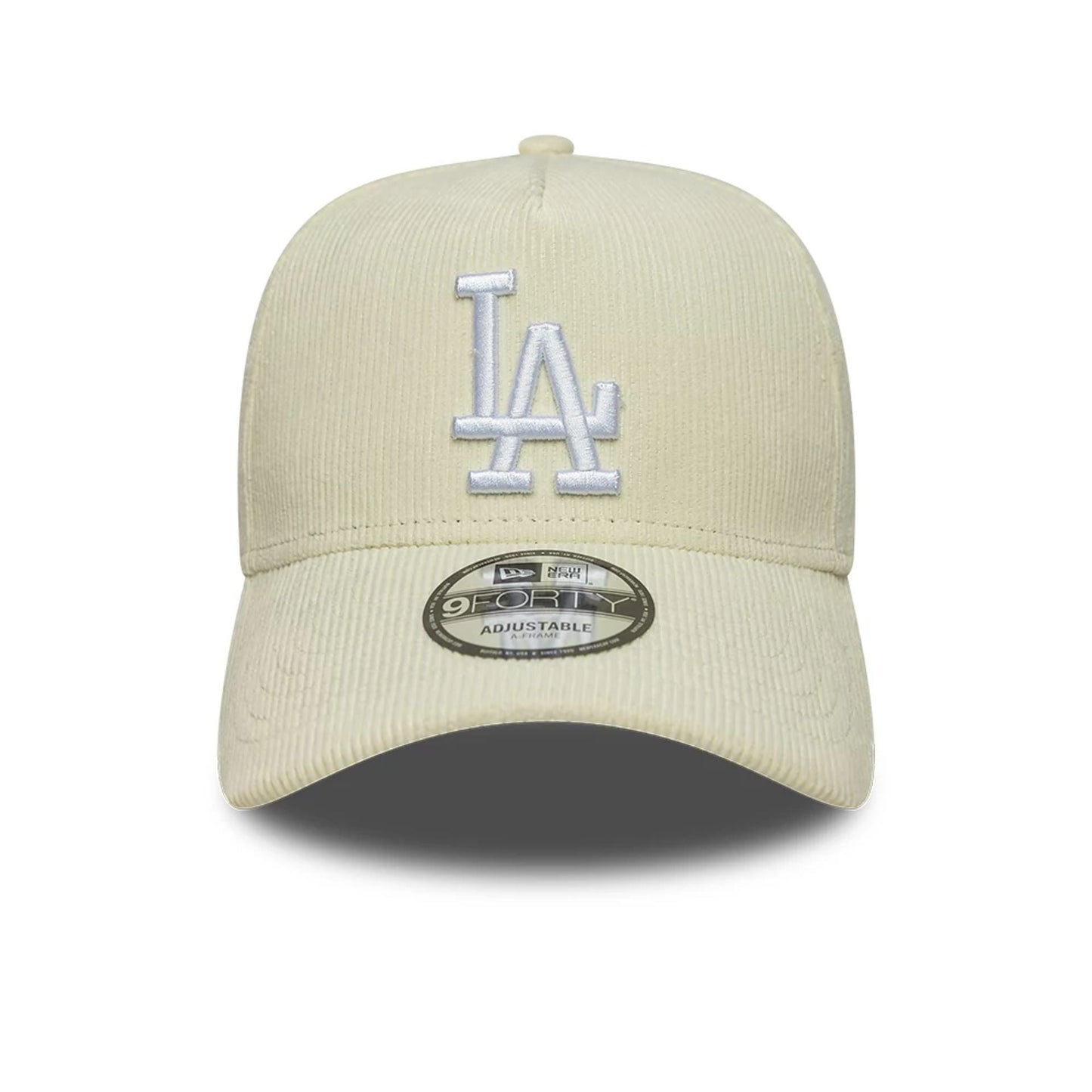 This is a LA Dodgers MLB Cord Cream 9FORTY A-Frame Adjustable Cap 3