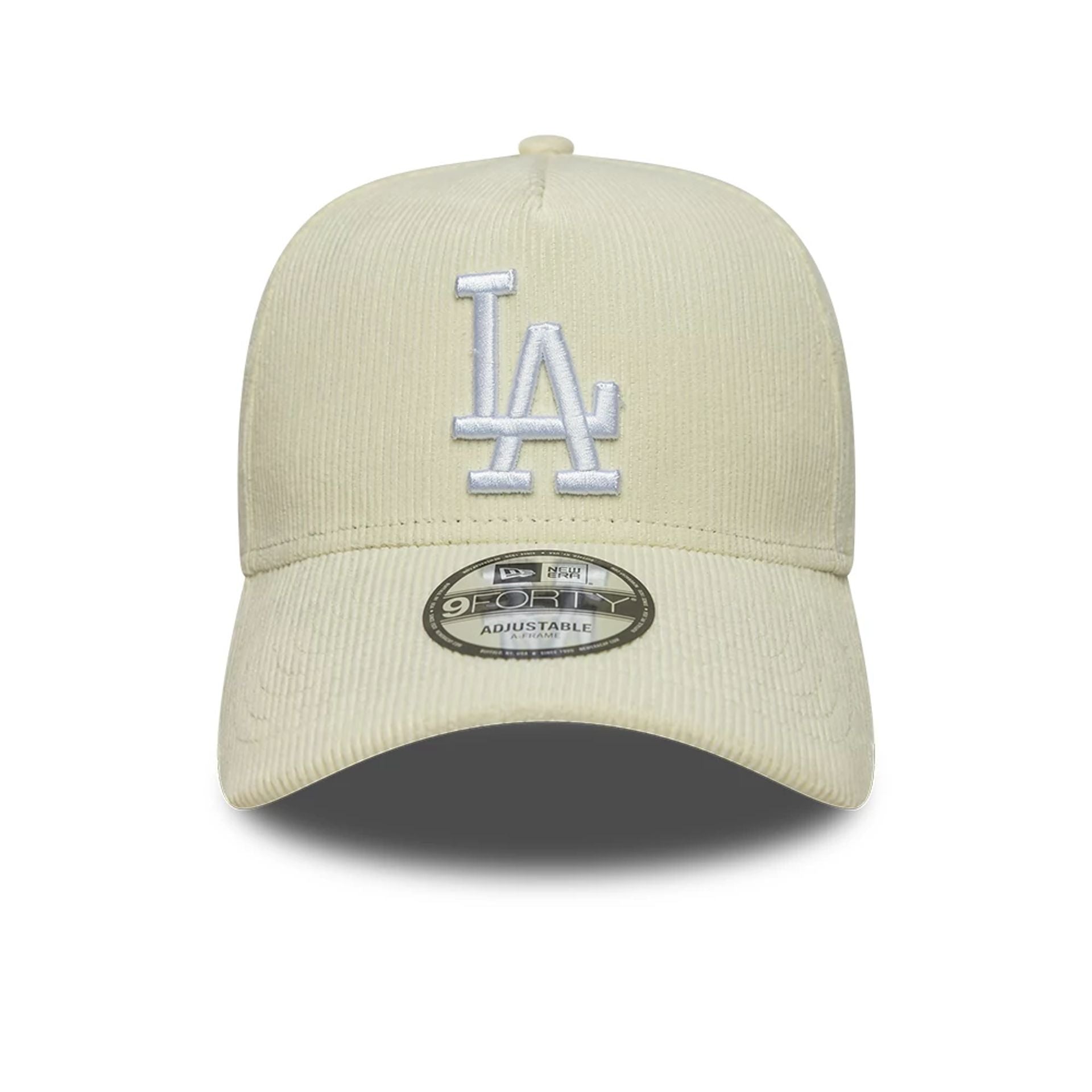 This is a LA Dodgers MLB Cord Cream 9FORTY A-Frame Adjustable Cap 3