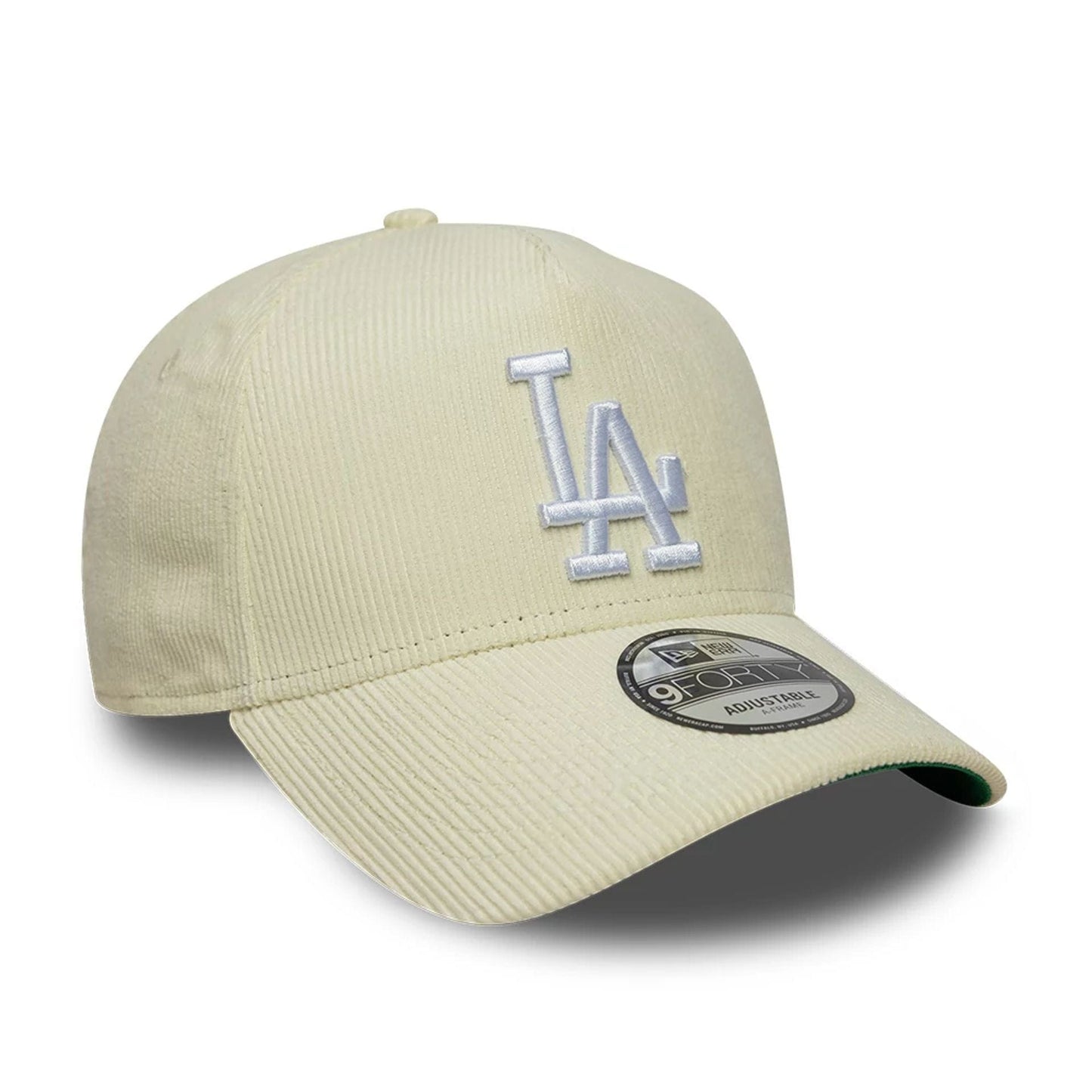 This is a LA Dodgers MLB Cord Cream 9FORTY A-Frame Adjustable Cap 4