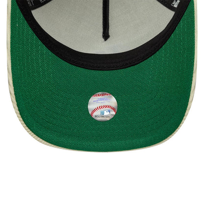 This is a LA Dodgers MLB Cord Cream 9FORTY A-Frame Adjustable Cap 2