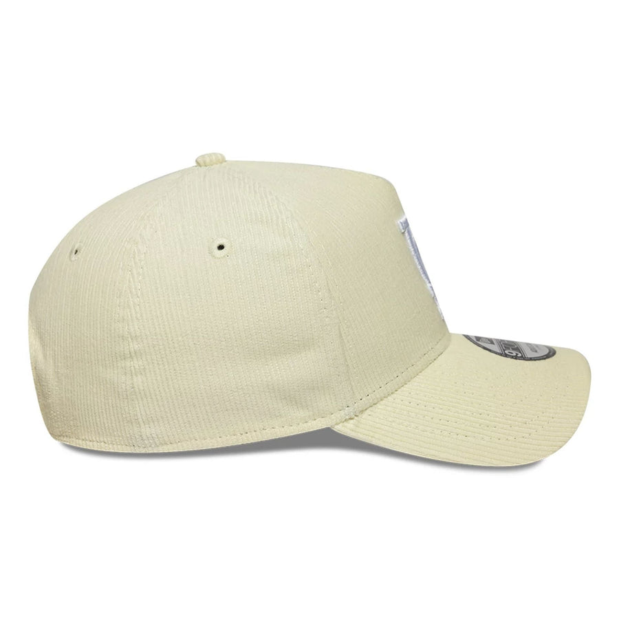 This is a LA Dodgers MLB Cord Cream 9FORTY A-Frame Adjustable Cap 7