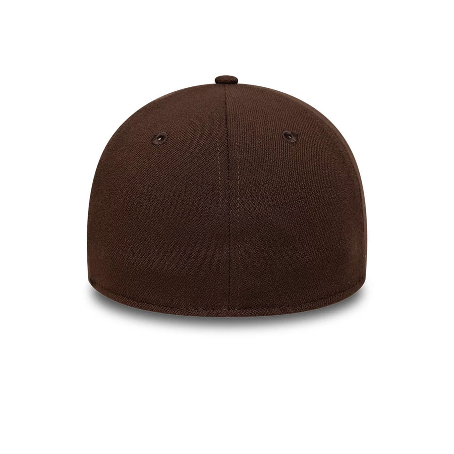 This is a New York Yankees MLB Dark Brown 39THIRTY Stretch Fit Cap 6