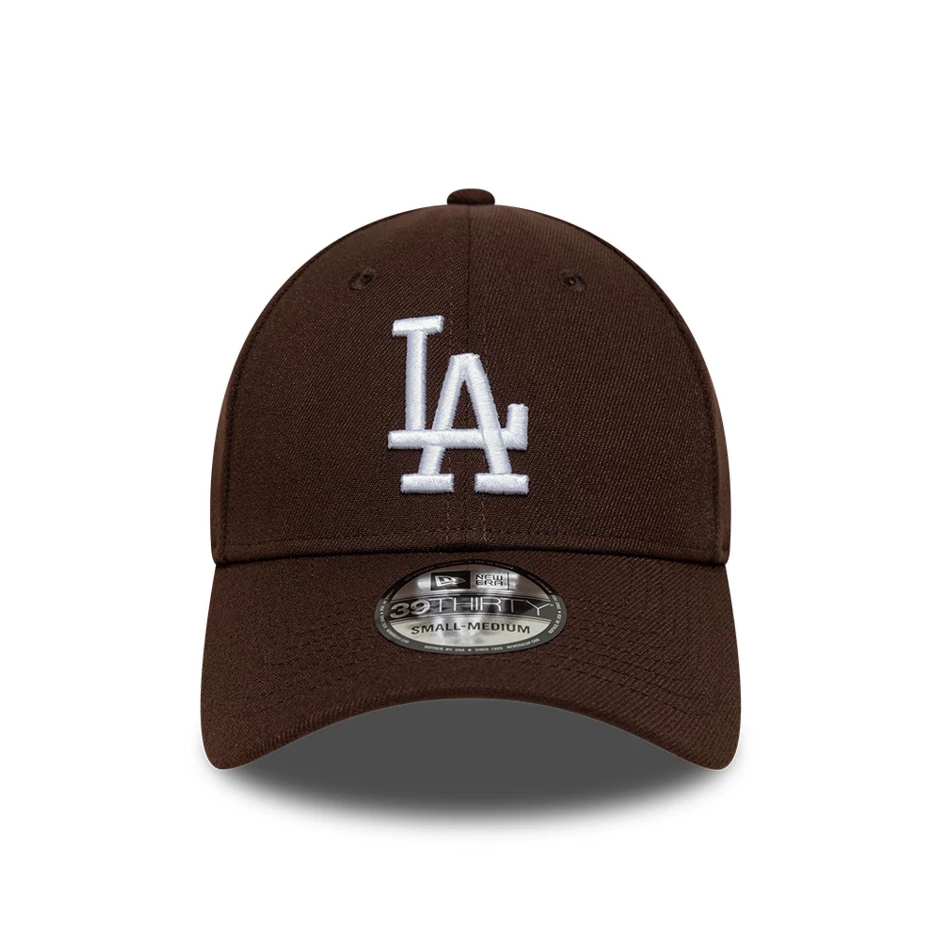 This is a LA Dodgers MLB Dark Brown 39THIRTY Stretch Fit Cap 2