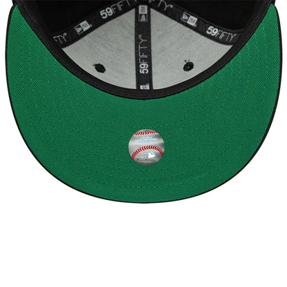 This is a New York Mets MLB Black 59FIFTY Fitted Cap 2