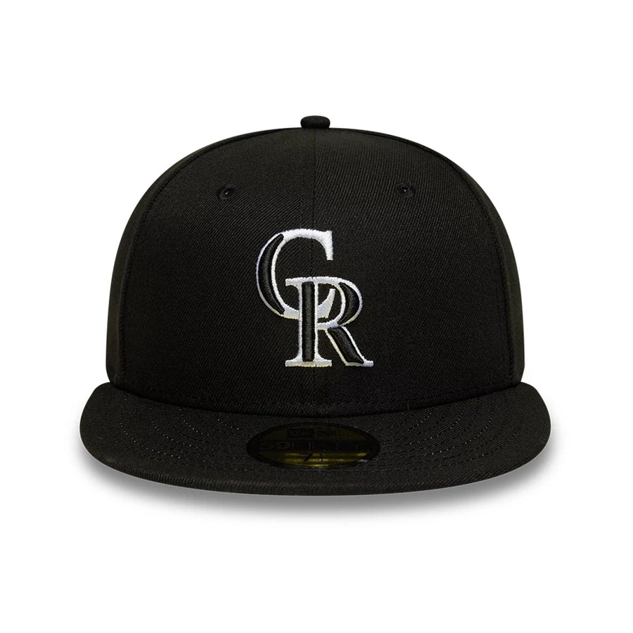 This is a Colorado Rockies MLB Black 59FIFTY Fitted Cap 3
