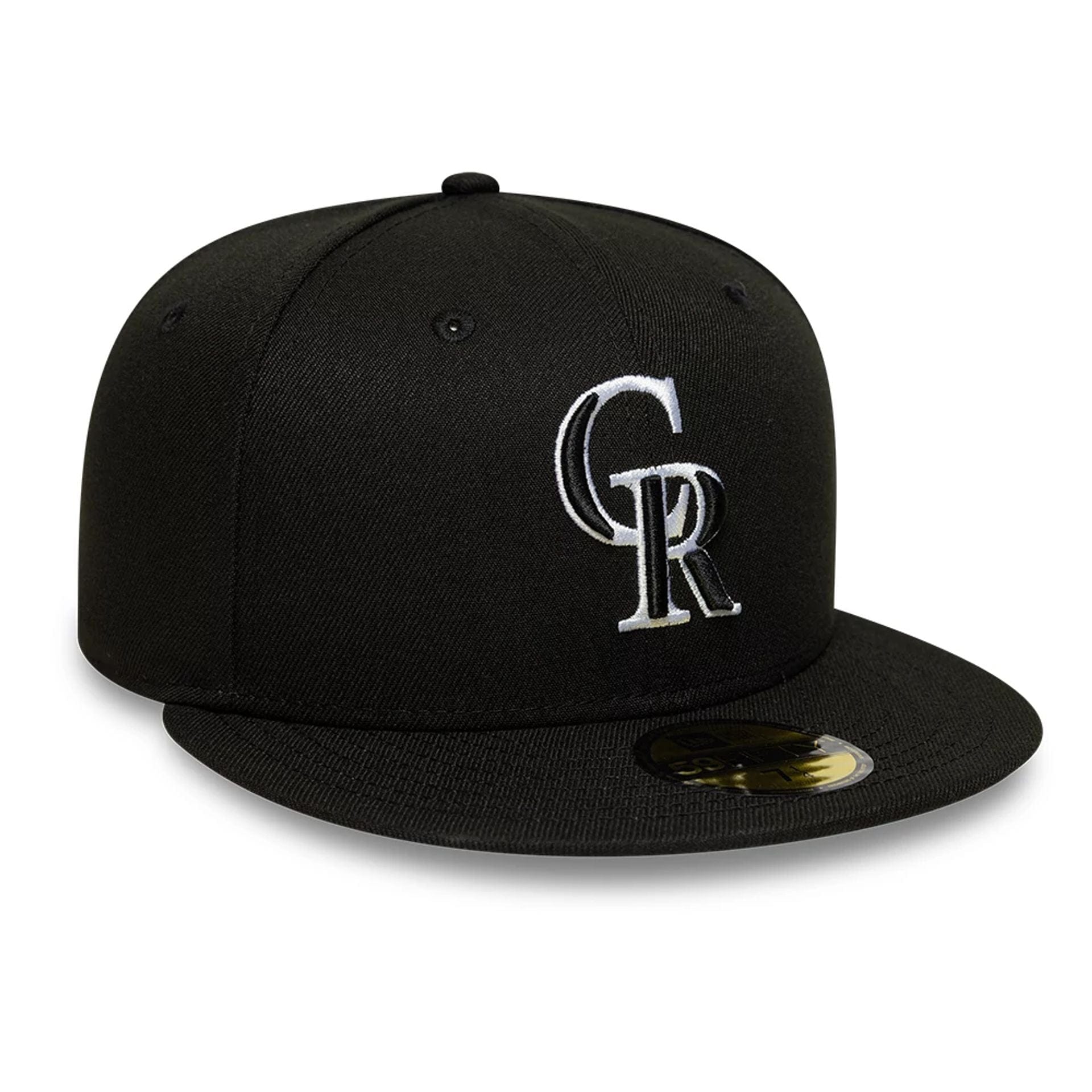 This is a Colorado Rockies MLB Black 59FIFTY Fitted Cap 4