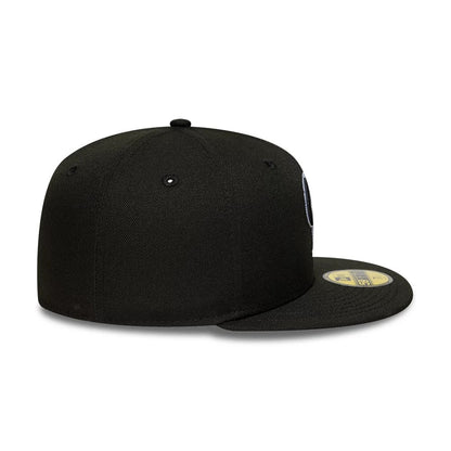 This is a Colorado Rockies MLB Black 59FIFTY Fitted Cap 7