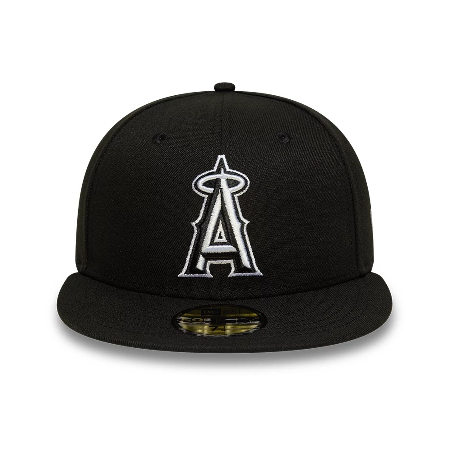 This is a LA Angels MLB Black 59FIFTY Fitted Cap 3