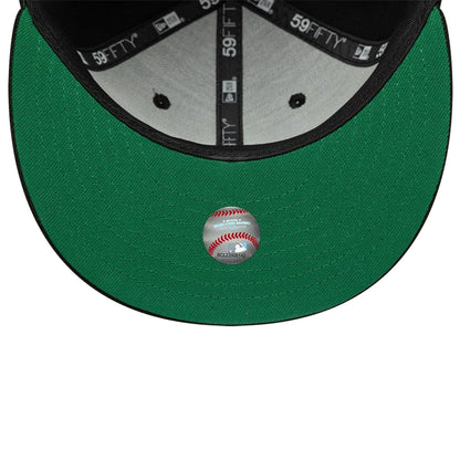 This is a LA Angels MLB Black 59FIFTY Fitted Cap 2