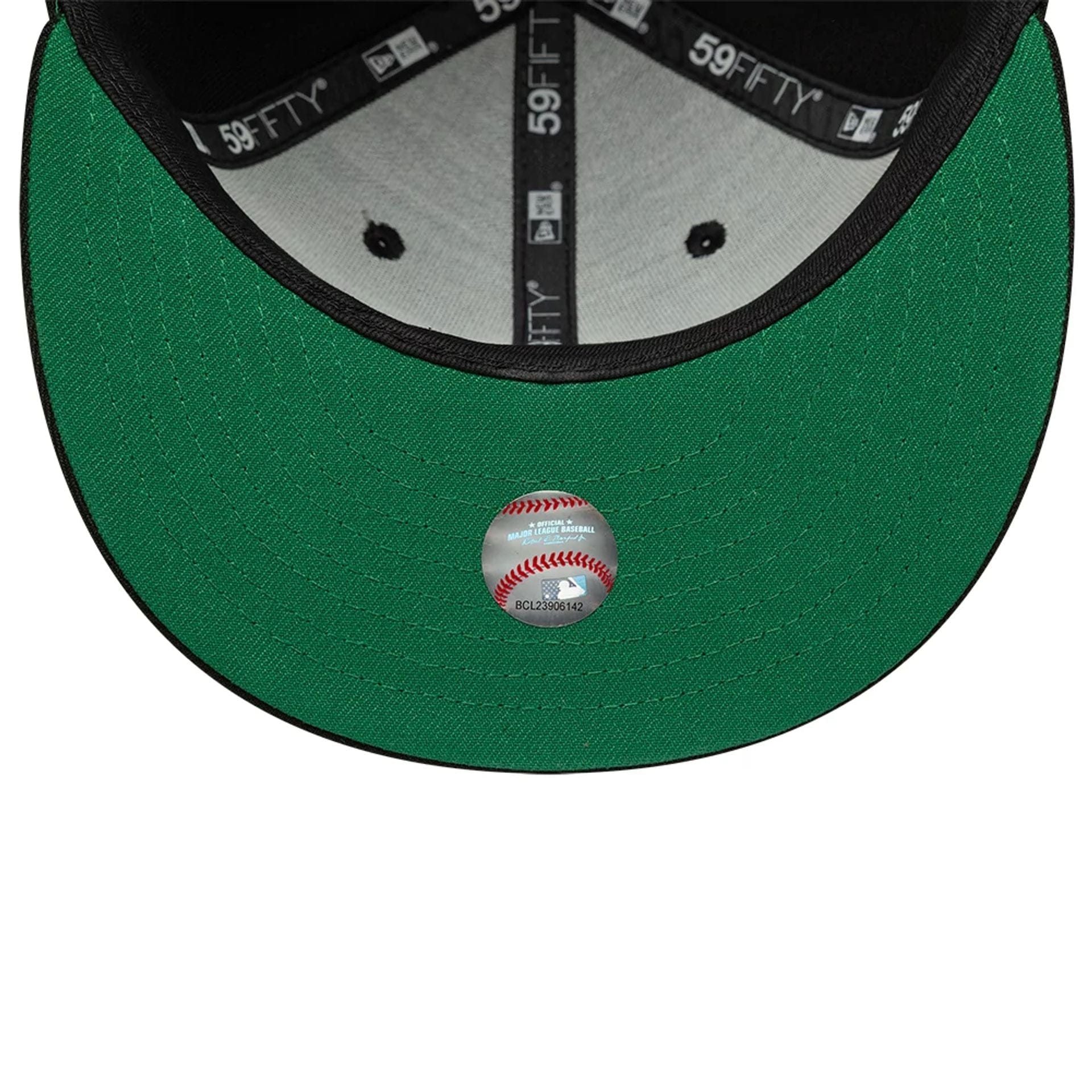 This is a LA Angels MLB Black 59FIFTY Fitted Cap 2