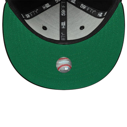 This is a LA Angels MLB Black 59FIFTY Fitted Cap 2