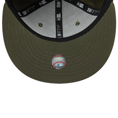 Pictured is this Boston Red Sox MLB Dark Green 59FIFTY Fitted cap. 7