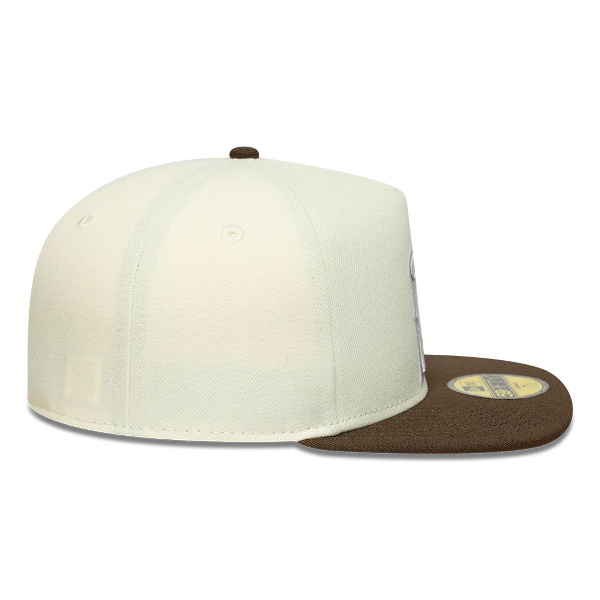 MLB LA Angels Cream 59FIFTY A-Frame Fitted Cap | NEC EU