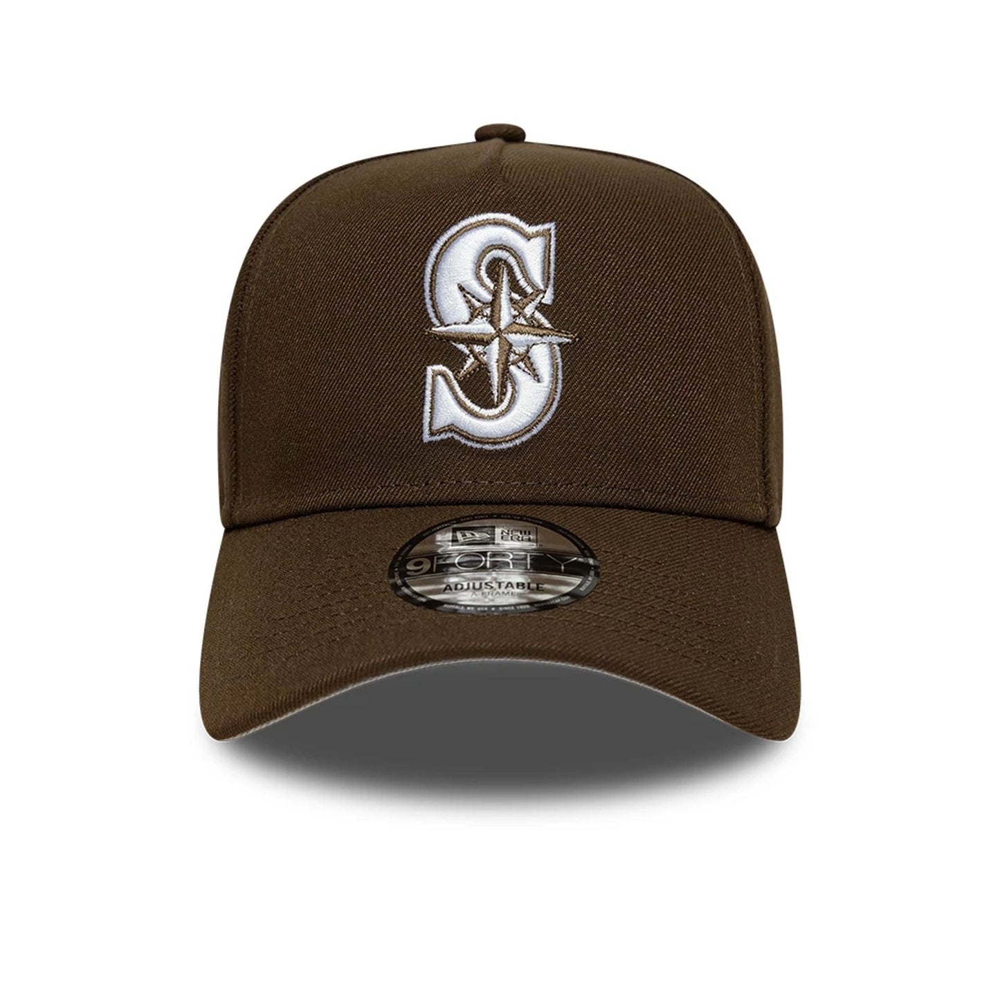 This is a Seattle Mariners MLB Dark Brown 9FORTY A-Frame Adjustable Cap 3