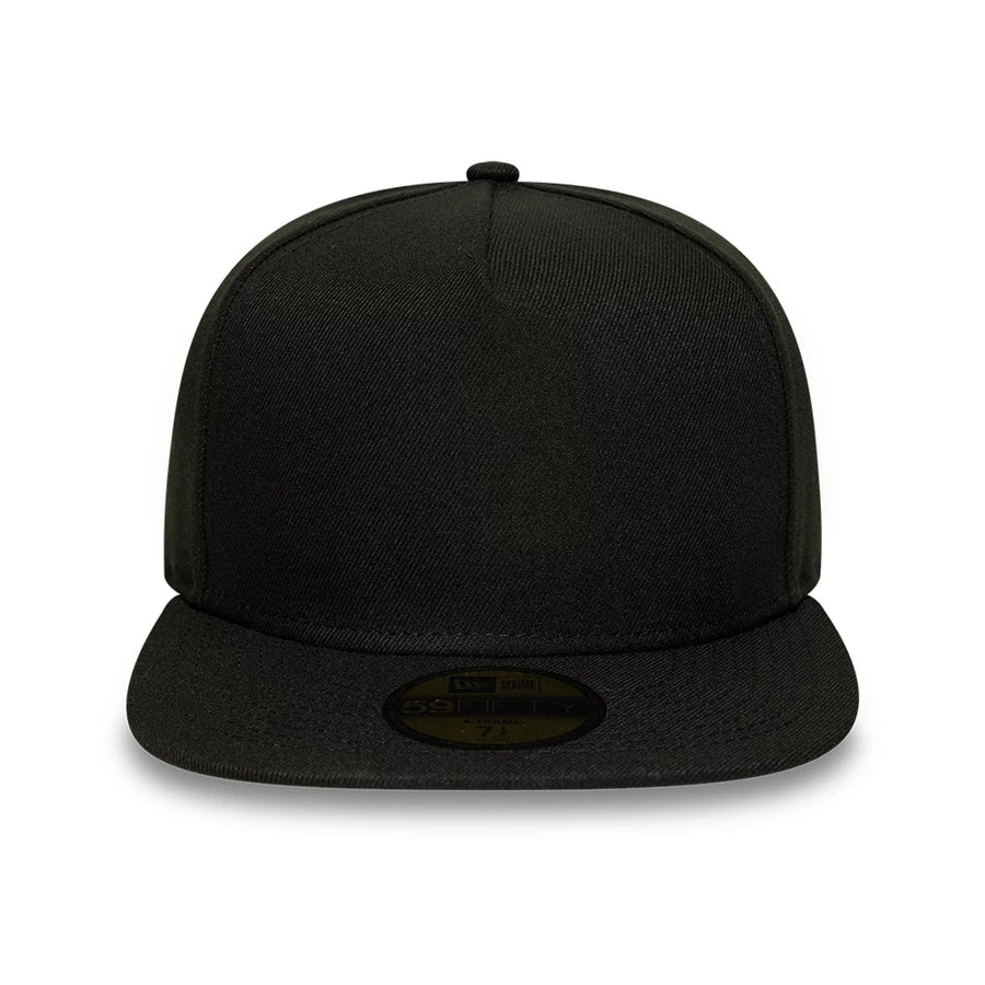 This is a  New Era Black 59FIFTY A-Frame Fitted Cap 2