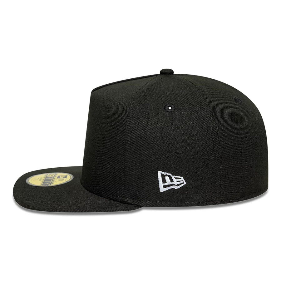 This is a  New Era Black 59FIFTY A-Frame Fitted Cap 4