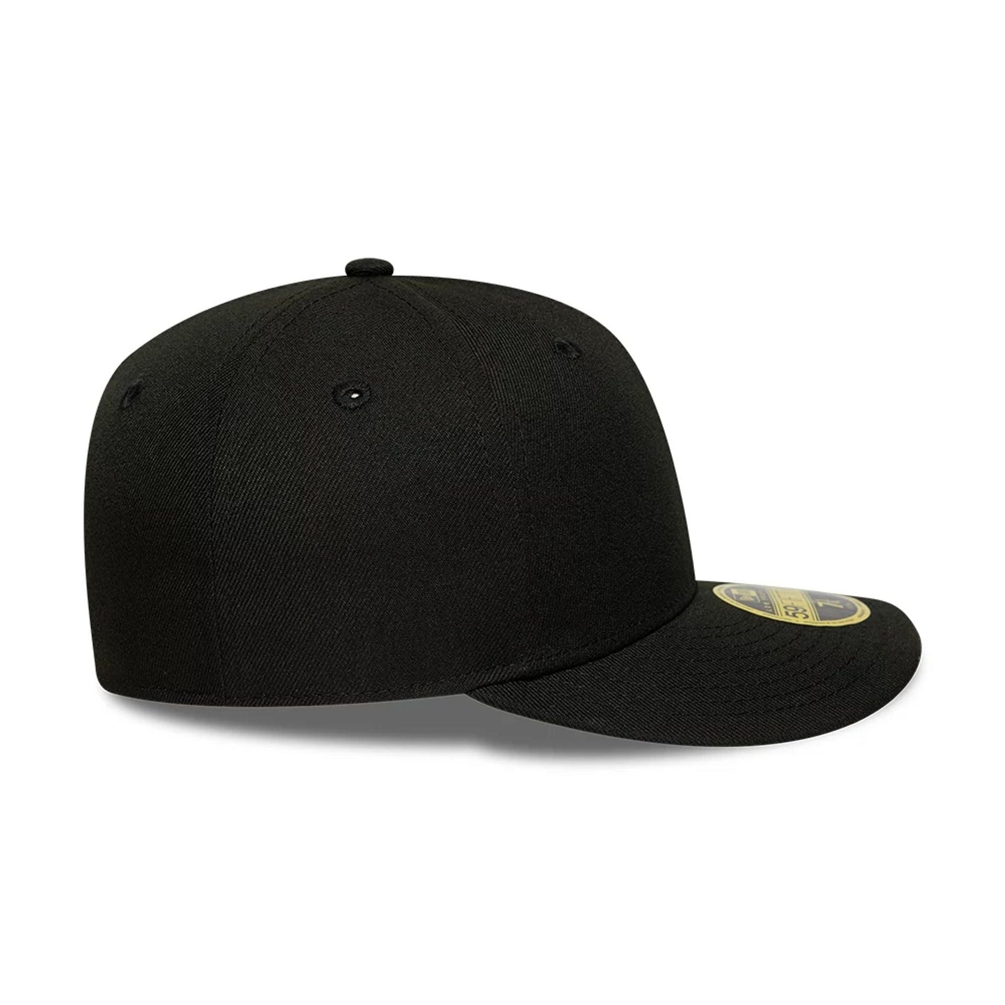 This is a  New Era Black Low Profile 59FIFTY Fitted Cap 5